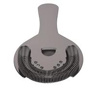 Adfaga Passoire à cocktail de qualité supérieure en acier inoxydable de qualité professionnelle, filtre Hawthorne à mailles fines pour fruits glacés, outil de bar antirouille pour (Noire)