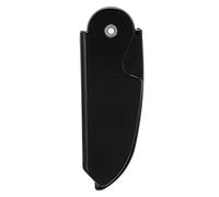 Adfaga Peigne de poche pliant pour hommes, outil de coiffure pour barbe et moustache, taille de voyage compacte pour le bureau, usage quotidien, plastique noir, essentiel de toilet