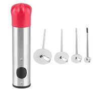 Adfaga Perceuse à légumes en acier inoxydable, ensemble de vide-fruits avec 4 embouts interchangeables pour la préparation des aliments en cuisine, préparation de salades et outils