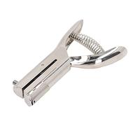 Adfaga Perforateur professionnel robuste à main, perforateur rond unique de 6 mm pour papier, badge d'identification, cartes PVC, photos, construction métallique en acier inoxydabl