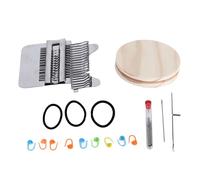 Adfaga Petit kit de tissage 14 crochets, cadre en bois, machine à repriser, ensemble complet d'outils de tissage pour vêtements, chaussettes, réparation, tricot, artisanat, bois de