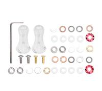 Adfaga Pied Unique Pôle De Pêche Yeux Anneaux Kit De Réparation Guides Ligne Tip Top Anneau Ensemble Acier Inoxydable Céramique Durable Lisse Canne À Pêche Accessoires pour Les Pêc