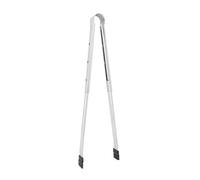 Adfaga Pince de cuisine en silicone extensible, résistante à la chaleur, en acier inoxydable, pour barbecue, camping, buffet, 28,5 cm