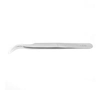 Adfaga Pincettes antistatiques Pincettes de précision incurvées en acier inoxydable pour la réparation de téléphones et l'entretien des circuits imprimés Outil professionnel durabl