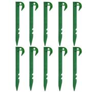 Adfaga Piquets de Sol de Jardin en Plastique Robuste, piquets en Tissu pour barrière Contre Les Mauvaises Herbes, pour Camping en Plein air, Jardinage, aménagement paysager, Vert,