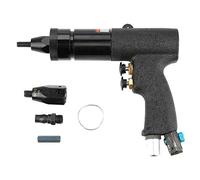 Adfaga Pistolet à riveter pneumatique professionnel, outil de pistolet à écrou à riveteuse pneumatique robuste avec tête à changement rapide, poignée ergonomique pour le travail de (M8/M10KP-740A)