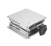 Adfaga Plate-forme élévatrice de laboratoire, support élévateur à ciseaux réglable en acier inoxydable robuste 150x150x250mm pour expériences scientifiques, physique, chimie, biolo