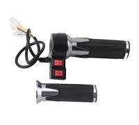 Adfaga Poignée d'accélérateur de vélo électrique à 3 vitesses avec commande avant et arrière, poignées en caoutchouc antidérapantes pour vélo électrique, scooter, tricycle 22 mm, a