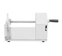 Adfaga -pommes de terre en acier inoxydable, frites en spirale, manivelle Tornado, trancheuse de pommes de terre pour la maison, le restaurant, la cuisine, argent 26,5 x 12 x 14 c