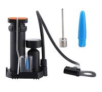 Adfaga Pompe à vélo Mini Pompe à Pied de vélo Portable gonfleur de Pneu Haute Pression pour vélos de Route de Montagne Durable léger Noir 15.5 cm