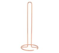 Adfaga Porte-mouchoirs en Fer forgé Surface Lisse élégante Support de Papier Toilette Vertical Organisateur de Rangement pour Bureau Cuisine Salle de Bain Matériau en Fer Durable H (Or Rose)