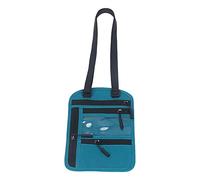 Adfaga Portefeuille Tour de Cou pour Passeport, Organisateur d'essentiels de Voyage, léger, Blocage RFID, Pochette de Rangement Multi-Poches pour Les Voyageurs d'affaires, Les vaca (Lac Bleu)