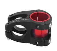 Adfaga Potence de guidon courte en alliage d'aluminium usiné CNC haute résistance avec anneau de conversion de 31,8 mm 35 mm pour vélos de route, vélos de montagne BMX DH, légère e (Noir)