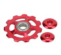 Adfaga Poulie de dérailleur arrière de vélo 11T, Roue de pignon en Alliage d'aluminium, pièce de Rechange légère et Durable pour vélos de Route de Montagne, Entretien du Cyclisme (Rouge)