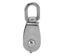 Adfaga Poulie pivotante double robuste en acier inoxydable 304 pour le levage et le remorquage de câbles métalliques avec conception antirouille pour une utilisation intérieure et (M25)