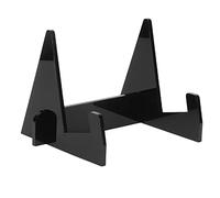 Adfaga Présentoir de livre en acrylique, support de livre, Transparent, léger, Durable pour le bureau, la cuisine, la maison, robuste, Portable, gain de place (Noire)