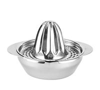 Adfaga Presse-agrumes manuel en acier inoxydable de qualité supérieure avec bol passoire Presse-fruits haute efficacité pour citrons oranges tomates maison cuisine camping voyage o