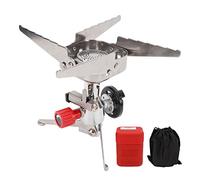Adfaga Réchaud de poche pliable, réchaud de camping portable avec système d'allumage en céramique à haute énergie pour pique-nique en plein air, randonnée, sac à dos, en alliage d'