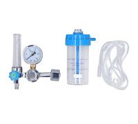 Adfaga Régulateur de pression d'oxygène de type bouée, inhalateur, débitmètre, absorbeur avec vis d'entrée BSP de 5/8 pouces, construction en alliage d'aluminium de haute précision