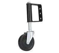 Adfaga Roulette de portail à ressort robuste 100 x 25 mm avec double roulement à billes pour un fonctionnement fluide de la porte sur terrain accidenté, construction en acier et ca