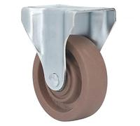 Adfaga Roulette en nylon 4 pouces plaque fixe robuste chaleur 280 °C pour chariot industriel chariot machine entrepôt hôtel roulement lisse durable roulement robuste installation f