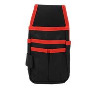 Adfaga Sac à Outils Multifonctionnel de Grande capacité, Pochette de matériel Durable, Sac de Rangement pour Les Amateurs de Bricolage, Les Entrepreneurs, Les électriciens, en Poly (Bordure Rouge)