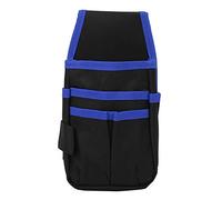 Adfaga Sac à Outils Multifonctionnel de Grande capacité, Pochette de matériel Durable, Sac de Rangement pour Les Amateurs de Bricolage, Les Entrepreneurs, Les électriciens, en Poly (Bordure Bleue)