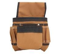 Adfaga Sac Banane Robuste avec 11 Poches pour Charpentier, électricien, Ouvrier du bâtiment, Bricoleur, fabriqué en Tissu Oxford 1200D Durable