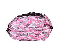 Adfaga Sac de Courses en Tissu Oxford de qualité supérieure, fourre-Tout de Rangement Pliable et réutilisable de Grande capacité avec bandoulière pour épicerie Voyage Pique-Nique à (Camouflage Rose