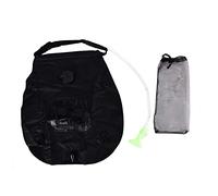 Adfaga Sac de douche solaire portable 20L Douche de camping avec thermomètre Douche de voyage extérieure rétractable Sac à eau légère non PVC pour la randonnée à la plage