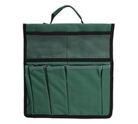 Adfaga Sac de Rangement Robuste pour Outils de Jardin, fourre-Tout de Jardinage Pliable en Tissu Oxford 600D avec Plusieurs Poches pour Organiser l'équipement de Travail en Plein a (Vert foncé)