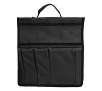 Adfaga Sac de Rangement Robuste pour Outils de Jardin, fourre-Tout de Jardinage Pliable en Tissu Oxford 600D avec Plusieurs Poches pour Organiser l'équipement de Travail en Plein a (Noire)