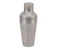 Adfaga Shaker à cocktail professionnel en acier inoxydable, mélangeur de boissons pour barman avec couvercle, fond lesté pour bar, usage domestique, antirouille, passe au lave-vais (Gravure de style