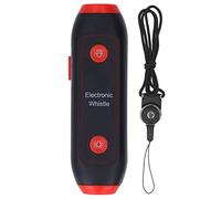 Adfaga Sifflet d'entraînement électronique avec lumière LED 3 Tons 3 volumes réglables 120 150 DB Sifflet sûr sans Souffle pour entraîneurs Sportifs arbitres Camping en Plein air (Rouge)