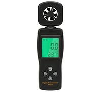 Adfaga SMART SENSOR AS816 Anémomètre numérique professionnel, compteur de vitesse du vent, testeur de débit d'air avec mesure de température pour les ingénieurs CVC et les amateurs