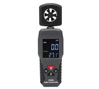 Adfaga SMART SENSOR ST9606 Anémomètre numérique Compteur de vitesse du vent Jauge de vent LCD portable avec fonction d'alarme pour la surveillance météo des sports de plein air