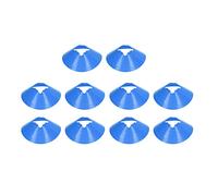 Adfaga Soccer Cônes Haute Ténacité Résistant À l'usure PE Formation Obstacle Disque Marqueurs pour Football Basketball Équipement Sportif 8cm 20cm 10 PCS Couleur vive (Bleu)