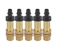 Adfaga Sprinkler atomisant de la buse à Brume en Laiton réglable pour l'arrosage de Jardin Irrigation 5pcs Conception de débit de matériau en Laiton Durable Même Distribution de br