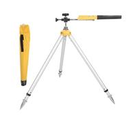 Adfaga Support de poteau de prisme de station totale, alliage d'aluminium réglable, hauteur rétractable 62 à 88 cm, support de serrage pour règle de mini tour pour l'arpentage du s