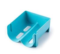 Adfaga Support de Support de Bouteille d'eau de vin empilable, Organisateur de Stockage de réfrigérateur Peu encombrant pour comptoir de Cuisine, Garde-Manger en Plastique PP durab (Bleue)