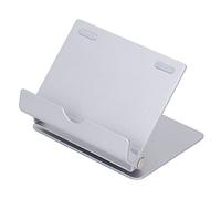Adfaga Support de téléphone Portable réglable, Rotation à 360 degrés, Pliable, en Alliage d'aluminium, Universel, pour Regarder des vidéos, Jeu, Accessoire de Bureau, Argent