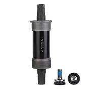 Adfaga Support inférieur fileté carré conique pour vélo BSA Construction en acier robuste Transfert de puissance haute performance pour vélos Fat Snow Cadre 80 mm 100 mm Noir (80 * 142MM)