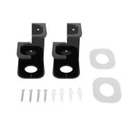 Adfaga Support Mural pour Sabre Support d'affichage Vertical en Acrylique Robuste pour Home Cinéma Collection Star Wars Lot de 2 Supports de Sabre Mural avec Kit d'installation (Noire)