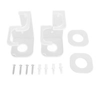 Adfaga Support Mural pour Sabre Support d'affichage Vertical en Acrylique Robuste pour Home Cinéma Collection Star Wars Lot de 2 Supports de Sabre Mural avec Kit d'installation (Transparente)