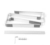 Adfaga Support pour Ordinateur Portable Ergonomique et réglable en Aluminium, Support de Refroidissement et de Ventilation Portable pour Bureau à Domicile, Argent, 26 x 24 x 15 cm