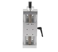 Adfaga Table coulissante Manuelle en Alliage d'aluminium, étape de Mouvement linéaire de précision, Plate-Forme de positionnement de Rail à Rouleaux transversaux 80x80mm pour équip (Course 100mm)