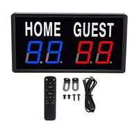 Adfaga Tableau de Bord électronique LED avec Gardien de Score à Distance pour Jeux de Basket-Ball, Tennis de Table, Badminton, intérieur et extérieur, alimenté par Type C, 5 V, 2 A
