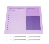 Adfaga Tableau de planification effaçable à sec, grand calendrier de bureau en acrylique, liste de choses à faire, tableau de planification avec support pour le bureau et la maison (30 * 25cm)