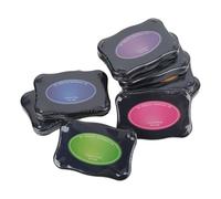 Adfaga Tampon Encreur Tampon Encreur 8 PCS Encre D'empreinte Digitale Colorée Encre De Tampon D'interférence Réfléchissante À Base d'eau Sûre pour La Fabrication De Cartes D'artisa