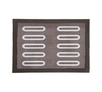 Adfaga TAPIS DE CUISSON PROFESSIONNEL EN FIBRE DE VERRE TAPIS DE CUISSON RÉUTILISABLE ANTIADHÉSIF CHALEUR AVEC DESIGN CREUX POUR FOUR PÂTISSERIE PAIN BISCUITS BOULANGERS 40X30CM NO (Ellipse)